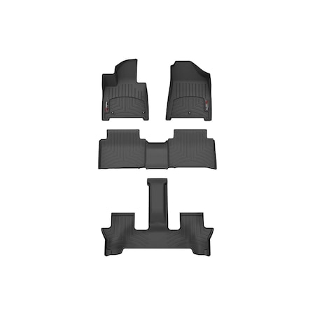 Weathertech Black, Front, Rear and Rear Floorliners 441865-1-5-4