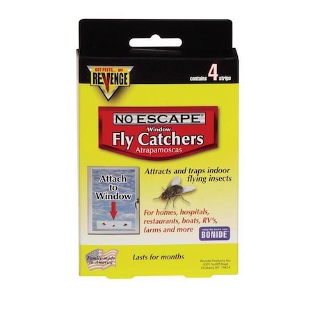 Bonide Products FLY CATCHER WINDW/SCREEN, 4PK 46200