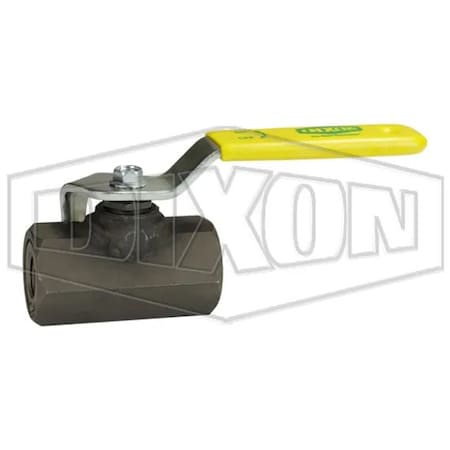 Dixon Ball Valve, 1/4 in Nominal, Carbon Steel Body, Full Port, RPTFE Softgoods IBV25