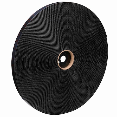 3M Reclosable Fastener, Acrylic, 50 yd, 1 in W, Black SJ3550CF