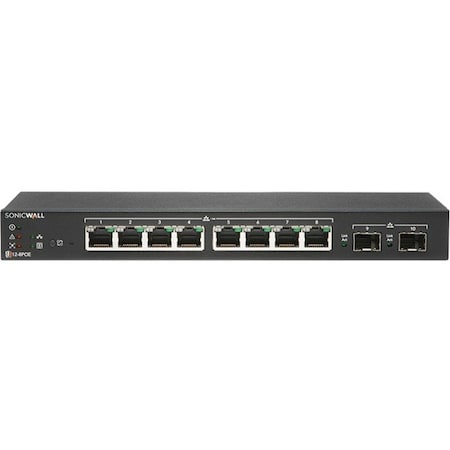 Sonicwall SWITCH SWS12-8POE WITH WIRELESS NETWORK MANAGEMENT ESSENTIAL AND SUPPO 02-SSC-8367