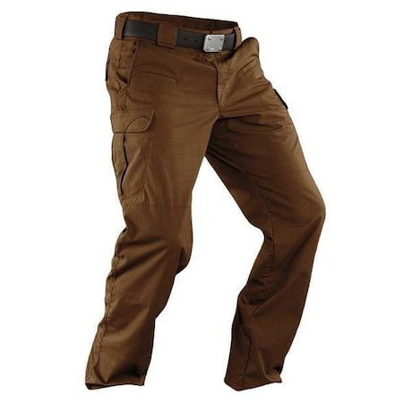 5.11 Tactical Pants, M, Brown, 35% Cotton, 65% Polyester 74369ABR-116-30-34