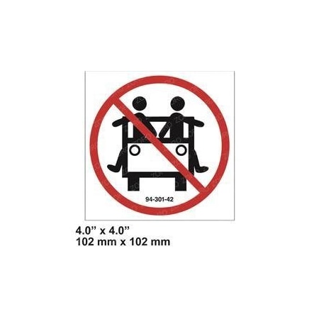 Taylor-Dunn REPLACEMENT DECAL, ARMS/LEGS INSIDE 4 WH 94-301-42