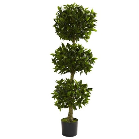 Dare2Decor 5 ft. Triple Bay Leaf Topiary UV Resistant - Indoor-Outdoor DA775267