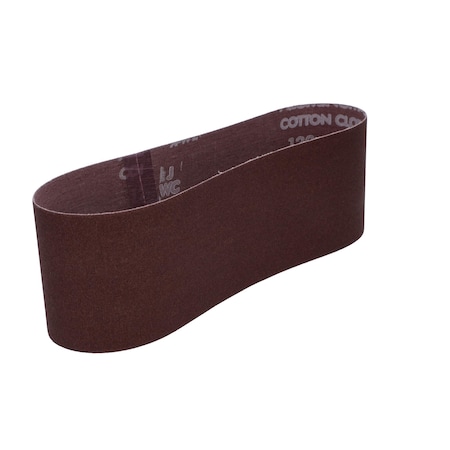 Norton Abrasives Sanding Belt, 3" W, 21" L, Coated, Aluminum Oxide, 120 Grit, Medium, R215 Metalite 07660702062