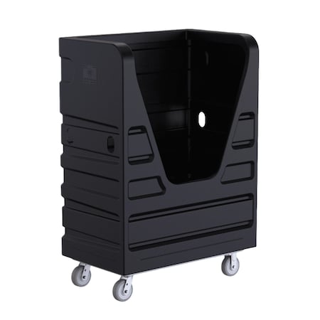 R&B Wire Products 48 cu. ft. Heavy Duty Bulk Transport Truck, Black 849BLK