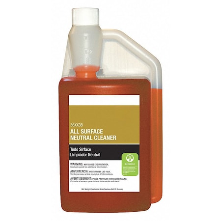 Zoro.Com Floor Cleaner, 32 oz., Pink 36XX38