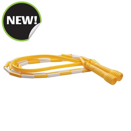 Champion Sports 8 ft. Deluxe XU Beaded Jump Rope, Yellow CH55892