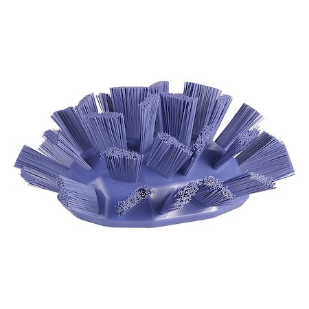 Vikan Scrub Brush Head, Polyester, Stiff, Purple 70308