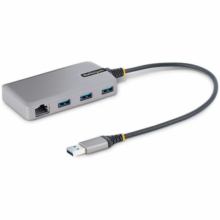 Startech.Com PORTABLE USB EXPANSION HUB W/GB ETHERNET RJ45 WOL/JUMBO FRAMES/V-LAN TAGGING F 5G3AGBB-USB-A-HUB