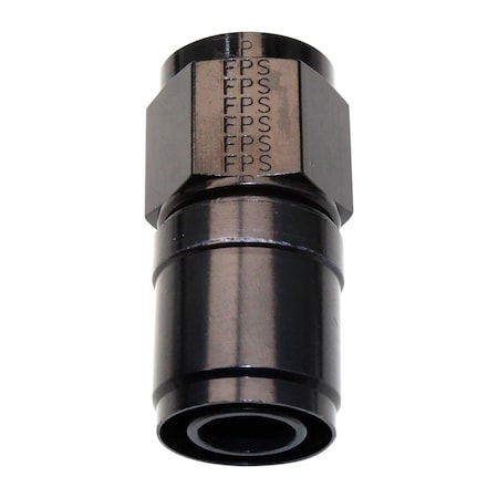 Geared2Golf 2600108 No.8 Race-Rite Crimp-On Hose End, Black Anodize - Straight GE3616257