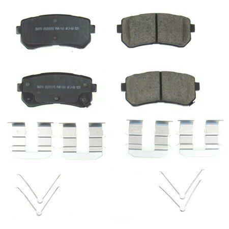 Powerstop Power Stop - Rear Z17 Low-Dust Ceramic Brake Pads with Hardware 17-6010