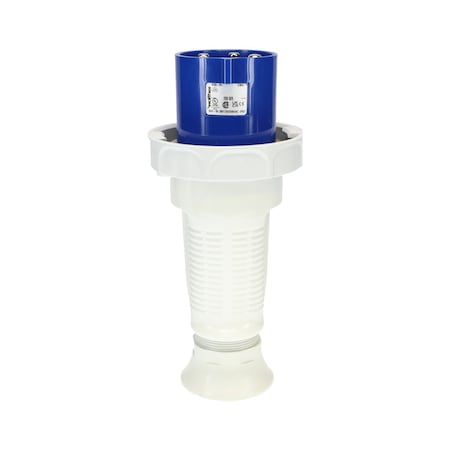 Walther-Werke Pin and Sleeve Plug, 60A, 3øY 120/208 or 230, 3 Phase, 3 Pole, Blue, NEMA Not Rated 269509