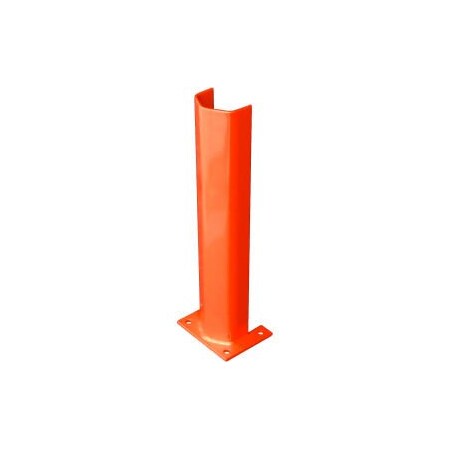 Bluff Mfg 3/8" Thick 24" H Steel Post Protector Orange 3/8PO24GO