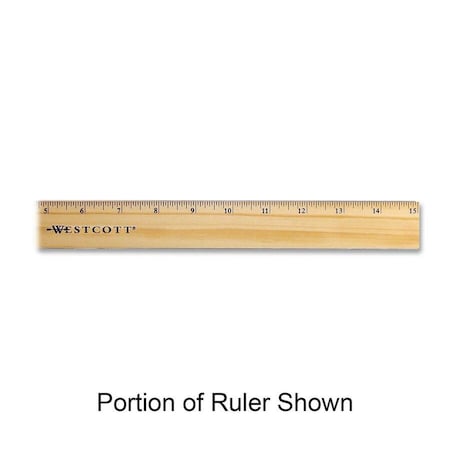 Westcott Ruler, Wood, 15 In 05225