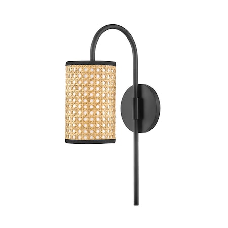 Mitzi Dolores 1 Light Wall Sconce 35.5 In. Soft Black H520101-SBK