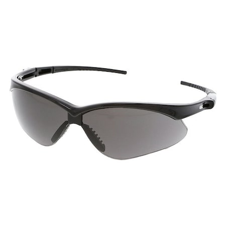 Mcr Safety Memphis (MP1), Safety Glasses, Anti-Fog, Gray Lens, Black Frame, Half Frame, 1 PR MP112AF