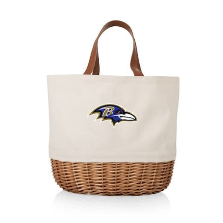 Picnic Time Family Of Brands Baltimore Ravens - Promenade Picnic Basket, (Beige Canvas) 203-20-187-034-2