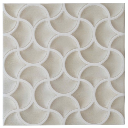 Apollo Tile Citadel 13x13 Soft Beige Terracotta Porcelain Lattice Wall Tile (9.57 sq ft/case), 9PK ALZLATSND1313