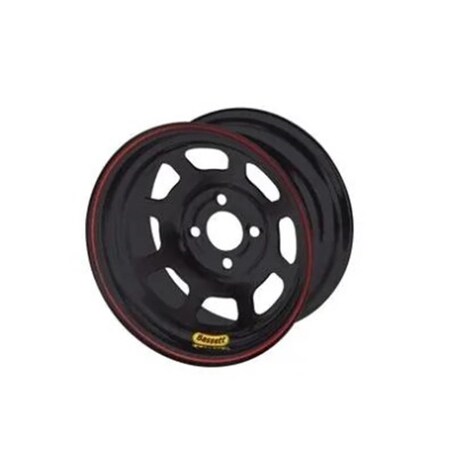 Bassett 47SP1 14 x 7 in. 1 in. D-Hole Backspace Wheel, Black BAS47SP1