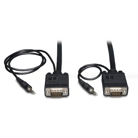 Tripp Lite 10FT HD15M/M SVGA W/ RGB COAX & AUDIO PVC CABLE P504-010