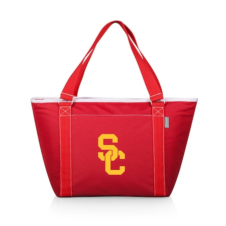 Picnic Time Family Of Brands NCAA USC Trojans Topanga Tote Cooler Bag - Soft Cooler Bag - Picnic Cooler, Red 619-00-100-094-0