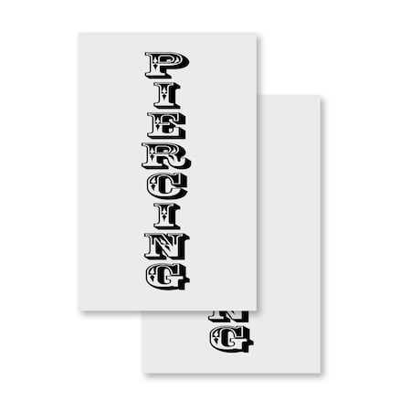 Signmission Piercing Vertical, Vinyl Decals Only 24 Inch x 36 Inch, Vinyl Decal, 2PK DSB-2436-2PACK-Piercing Vertical