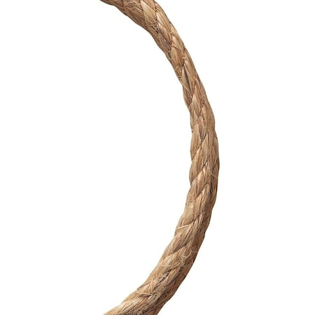 Baron Rope, 1/2 in Dia, 200 ft L, 264 lb Working Load, Manila, Natural 54426