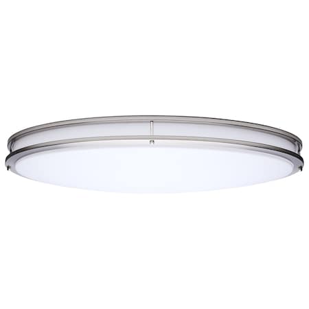 Nuvo Glamour LED 32 Inch Oval Flush Mount Brushed Nickel Finish 27K/3K/35K/4K/5K CCT Selectable 62/1881
