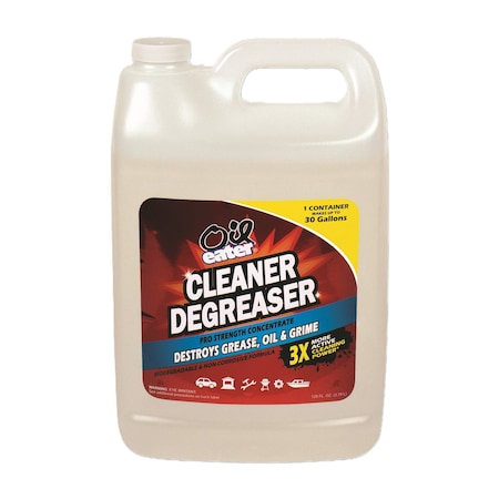 Oil Eater Cleaner/Degreaser, Water-based Parts Washer, Bottle, 1 gal, Nonflammable, Clear AOD1G35437