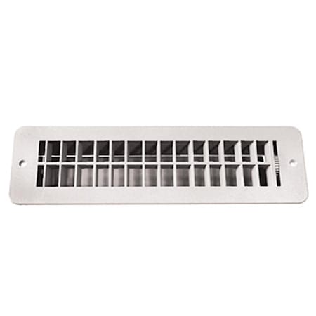 Rv Designer H850 2 In. White Floor Register With Damper R6R-H850