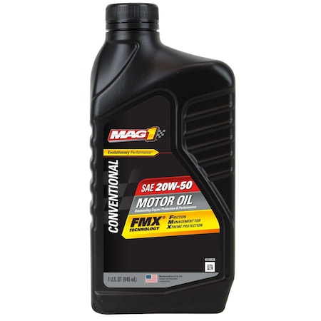 Mag 1 Engine Oil, Conventional, 20W-50, 32 Oz. MAG61654