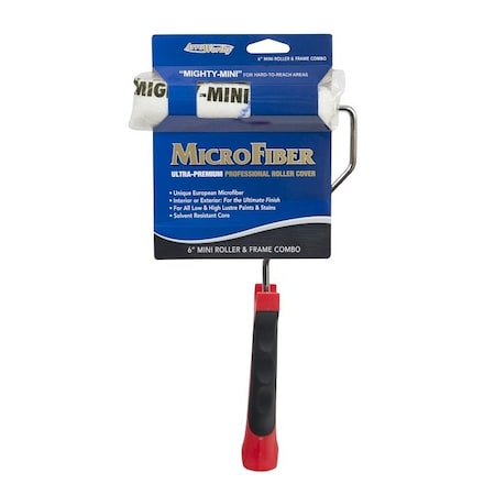 Arroworthy 11 in. x 6 in. Baracuda Rod Frame & Microfiber Mini Cover Combo 3/8 in. Nap 611B-MFR3C