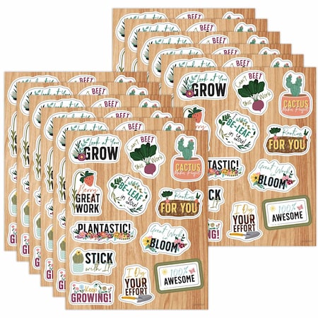 Carson Dellosa Grow Together Motivators Shape Stickers, 72-Piece Set, 12PK 168324