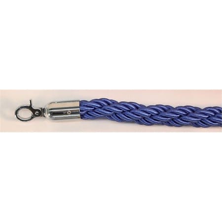 Captain Cold 60 in. Braided Rope with Mirror Closable Hook - Blue CA2677505