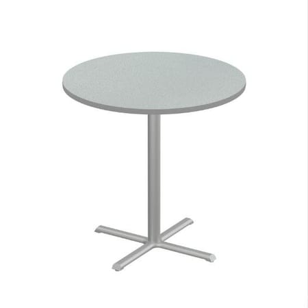 Correll Round Cafe Table, 42 in W, 42 in L, 42 in H, Particleboard Top, Gray Granite SXB42R-15-98-13