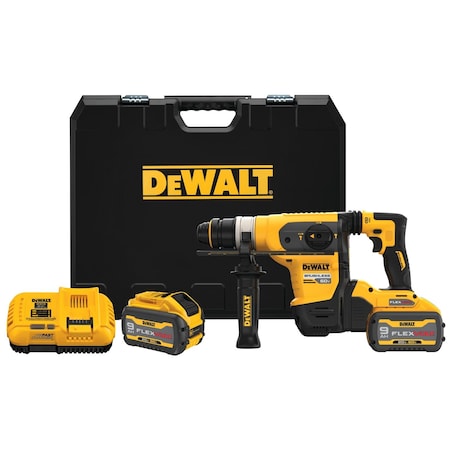 Dewalt 60V MAX* 1-1/4 In. Brushless Cordless SDS PLUS Rotary Hammer Kit DCH416X2