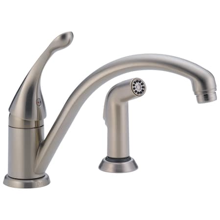 Delta Collins Single Handle Kitchen Faucet with Spray 441-SS-DST
