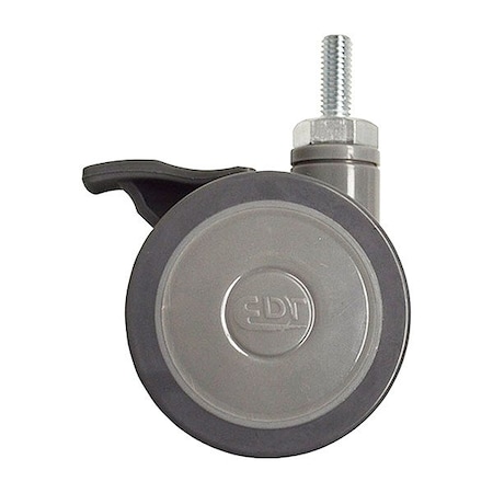 Alco Stem Caster, 3 in dia., Face Brake 4040126GRY