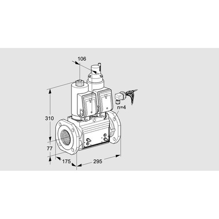 Honeywell Kromschroder Solenoid Valve for Gas/Air, 500 mbar, IP65, Class A KS88204108