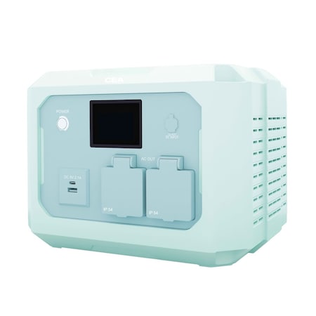 Cea 600W Portable Power Station, Green, 384Wh LiFePO4, 4000+ Cycles, UPS, Fast Charge, Outdoor Backup 805972