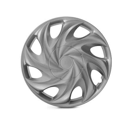 Altertrim 15 in Univ Wheel Rim Cover Hubcaps, Snap-On, (Slvr), 4PK CHB-T003-A-15