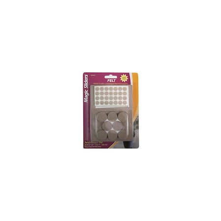 Magic Sliders L P Protective Pads Felt Self Adhesive Oatmeal Assorted Oatmeal 63979
