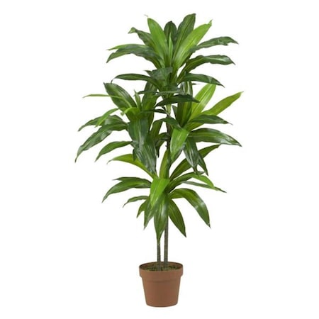 Dare2Decor Silk  48 in. Dracaena Silk Plant - Real Touch - DA103119