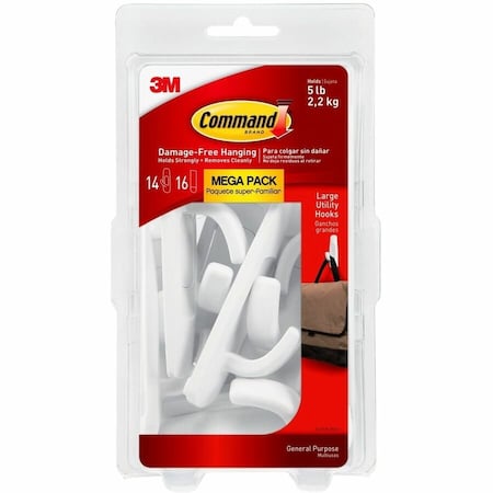 Command Utility Hook Mega Pack, Large, PK12 17003-MPES