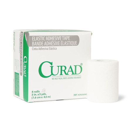 Medline CURAD Elastic Medical Adhesive Tape, 3in x 5 yd., 4PK NON260403Z