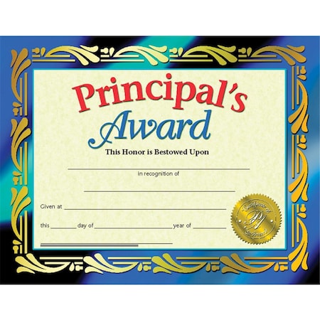 Flipside Hayes Certificates Principals Award Inkjet Laser, 8.5 x 11 in., 90PK H-VA689-3