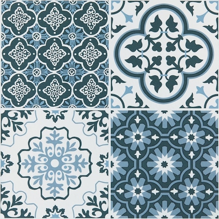 Home Impressions Melian Blue 12''x12'' Vinyl Floor Tile, 45 Sq. Ft./Box KLDX002