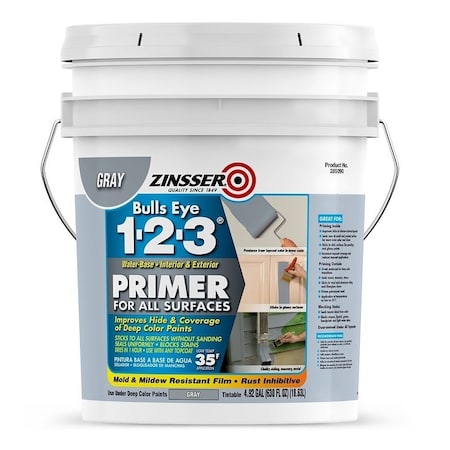 Zinsser Primer, Gray, 5 gal 285090