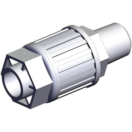Smc High Purity Tube Fitting, Adapter, PFA LQ3H4B-MN
